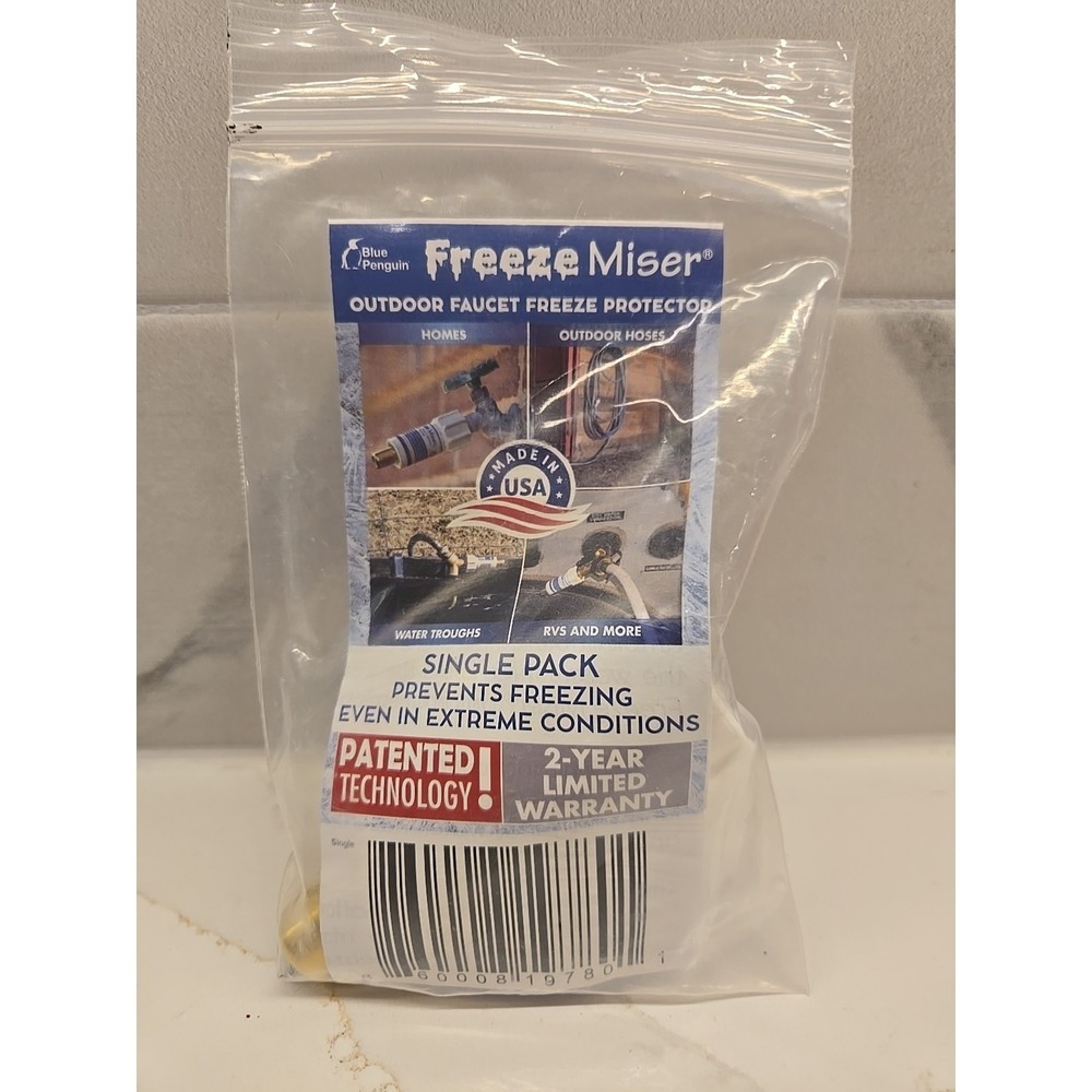 1-Pack Freeze Miser 6000-01 Outdoor‎ Faucet Freeze Protection Extreme Conditions